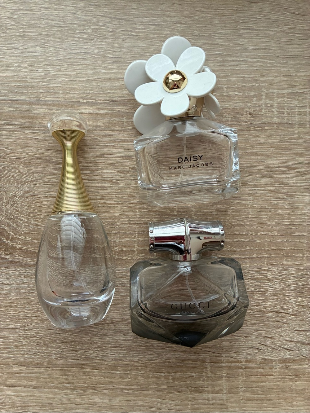 Decorative Luxury Glass Bottles - Set of 3